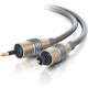 C2g 3m Velocity TOSLINK-to-Optical Mini Plug Digital Cable - Mini-phone - Toslink - 9.84ft - Black 27017