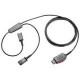 Plantronics Headset Y Cable - 1 Pack - 1 x Quick Disconnect - 2 x Quick Disconnect - TAA Compliance 27019-01