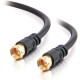 C2g 3ft Value Series F-Type RG59 Composite Audio/Video Cable - F Connector Male - F Connector Male - 3ft - Black 27029