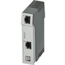 Perle PP-RJ DIN Rail Patch Panels with Surge Protection - 2 Port(s) - 2 x RJ-45 - Gray - DIN Rail Mountable 27030208