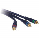 C2g 12ft Velocity RCA Component Video Cable - RCA Male - RCA Male - 12ft - Blue 27083
