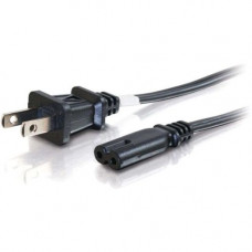 C2g 6ft Power Cord - Non Polarized Power Cord - NEMA 1-15P to IEC320C7 - 6ft - TAA Compliance 27398