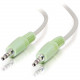 C2g 25ft 3.5mm M/M Stereo Audio Cable (PC-99 Color-Coded) - Mini-phone Male - Mini-phone Male - 25ft - Beige 27413