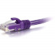 C2g -8ft Cat5e Snagless Unshielded (UTP) Network Patch Cable - Purple - Category 5e for Network Device - RJ-45 Male - RJ-45 Male - 8ft - Purple 00468