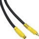 C2g 6ft Value Series Bi-Directional S-Video to Composite Video Cable - RCA Male, mini-DIN Male S-Video - 6ft - Black 27964