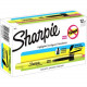 Newell Rubbermaid Sharpie Highlighter - Retractable - Chisel Marker Point Style - Fluorescent Yellow - 12 / Pack 28025