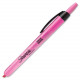 Newell Rubbermaid Sharpie Sharpie Smear Guard Retractable Highlighter - Micro Marker Point - Chisel Marker Point Style - Fluorescent Pink 28029