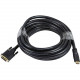 Monoprice 25ft 22AWG CL2 High Speed HDMI to DVI Adapter Cable - Black - 25 ft DVI/HDMI A/V Cable for Audio/Video Device, TV - Black 2808