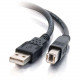 C2g 5m USB Cable - USB A to USB B Cable - M/M - Type A Male USB - Type B Male USB - 16ft - Black 28104