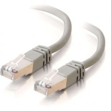 C2g -5ft Cat5e Molded Shielded (STP) Network Patch Cable - Gray - Category 5e for Network Device - RJ-45 Male - RJ-45 Male - Shielded - 5ft - Gray 27245