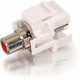 C2g Snap-In Red RCA F/F Keystone Insert Module - White - RCA 28743
