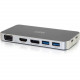 C2g USB C Dock with HDMI, DisplayPort, VGA & Power Delivery up to 60W - with HDMI, DisplayPort, VGA and Power Delivery 28844