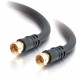 C2g 12ft Value Series F-Type RG6 Coaxial Video Cable - F Connector Male - F Connector Male - 12ft - Black 29133