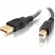 C2g 2m Ultima USB 2.0 A/B Cable (6.5ft) - Type A Male USB - Type B Male USB - 6.56ft - Charcoal 29141