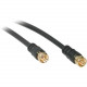 C2g 50ft Value Series F-Type RG59 Composite Audio/Video Cable - F Connector Male - F Connector Male - 50ft - Black 29145