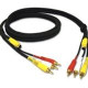 C2g 25ft Value Series 4-in-1 RCA + S-Video Cable - 25ft - Black 29155