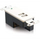 C2g 2-Port USB 1.1 Superbooster Wall Plate - Receiver - 1-gang - White - RoHS Compliance 29345