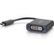 C2g USB C to DVI Adapter - 1 x Total Number of DVI (1 x DVI-D) - Dual Link DVI Supported - Linux, Mac, PC 29483