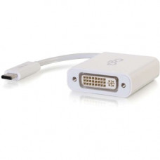 C2g USB C to DVI-D Adapter - 1 x Total Number of DVI (1 x DVI-D) - TAA Compliance 29484