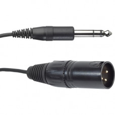 Harman International Industries AKG Detachable Cable for AKG HSD Headsets with 6.3mm (1/4") Stereo Jack - 8.20 ft 6.35mm/XLR Audio Cable for Audio Device, Headset - First End: 1 x XLR Male Stereo Audio - Second End: 1 x 6.35mm Male Stereo Audio - Bla