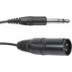 Harman International Industries AKG Detachable Cable for AKG HSD Headsets with 6.3mm (1/4") Stereo Jack - 8.20 ft 6.35mm/XLR Audio Cable for Audio Device, Headset - First End: 1 x XLR Male Stereo Audio - Second End: 1 x 6.35mm Male Stereo Audio - Bla
