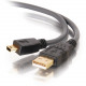 C2g 2m Ultima USB 2.0 A to Mini-b Cable - Type A Male USB - Mini Type B Male USB - 6.56ft - Charcoal 29651