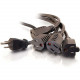 C2g 18in 1-to-4 Power Cord Splitter - 16 AWG - NEMA 5-15 to NEMA 5-15R - Turn one outlet into four while keeping your surge strips and UPS outlets free - TAA Compliance 29803