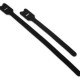 C2g 12in Screw-mountable Hook-and-Loop Cable Ties - 10pk - Black - 10 Pack - TAA Compliance 29851