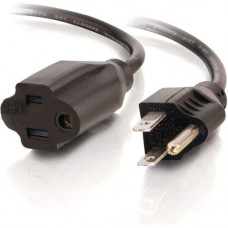 C2g 2ft 16 AWG Outlet Saver Power Extension Cord (NEMA 5-15P to NEMA 5-15R) - 2ft - TAA Compliance 29929