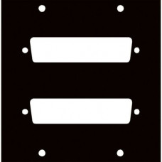 Middle Atlantic Products Punchout Panel - Black - 3.5" Height - 3.4" Width 2DB50