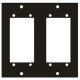 Middle Atlantic Products UCP Punchout Panel - Black - 3.5" Height - 3.4" Width 2ELCO90