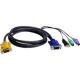 ATEN Combo kVM Cable - 4 ft KVM Cable for KVM Switch, Keyboard/Mouse, Video Device - First End: 1 x SPHD Male Keyboard/Mouse/Video - Second End: 1 x HD-15 Male VGA, Second End: 1 x Mini-DIN Male Keyboard/Mouse, Second End: 1 x Type A USB, Second End: 1 x 