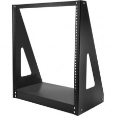 Startech.Com Heavy Duty 2-Post Rack - Open-Frame Server Rack - 12U - For A/V Equipment, Server, Patch Panel, LAN Switch - 12U Rack Height x 19" Rack Width - Floor Standing, Tabletop - Black - Steel - 352.74 lb Maximum Weight Capacity - TAA Compliant 