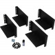 Tripp Lite 2-Post Rackmount Installation Kit for 3U and Larger UPS, Transformer and BatteryPack Components - 3U Wide - Black - TAA Compliance 2POSTRMKITHD