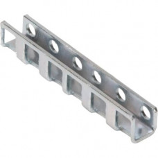 Rack Solution 2U TALL, 0.59IN WIDE METAL BRACKET, CLEAR ZINC, CONVERTS ROUND HOLE RACKS TO SQ - TAA Compliance 2UBRK-059-FULL