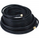 Monoprice Coaxial Antenna Cable - 50 ft Coaxial Antenna Cable for Antenna - First End: 1 x F Connector Male Antenna - Second End: 1 x F Connector Male Antenna - Shielding - Black 3034