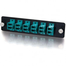Legrand Group USA 12STRAND LC DUPLEX MM AQUA LC ADAPTER PANEL PB INSERT 31114
