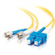 Legrand Group C2G 8M SC-ST 9/125 OS1 DUPLEX SINGLEMODE PVC FIBER OPTIC CABLE - YELLOW 31796