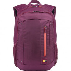 Case Logic Jaunt Carrying Case (Backpack) for 15.6" Notebook - Acai - Tangle Resistant - Nylon, Polyster Body - Shoulder Strap - 17.7" Height x 12.2" Width x 10.6" Depth - 6.08 gal Volume Capacity - 1 Pack 3202818