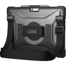 Urban Armor Gear Plasma Carrying Case Microsoft Surface Pro X Tablet - Ice, Black - Impact Resistance, Scratch Resistant, Shock Resistant, Drop Resistant - Rubber Bumper - Hand Strap, Shoulder Strap 321783114343