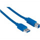 Manhattan SuperSpeed USB 3.0 A Male/B Male Cable, 5 Gbps, 6.5 ft (2m), Blue - USB 3.0 for ultra-fast data transfer rates with zero data degradation 322430