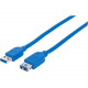 Manhattan SuperSpeed USB 3.0 A Male to A Female Extension Cable - 5 Gbps - Blue - 3 ft. - USB Extension Cable, 1 x Type A Male USB - 1 x Type A Female USB - Shielding - Blue, 3 ft 325394