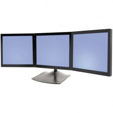 Ergotron DS100 Triple-Monitor Desk Stand - Up to 93lb - Up to 21" Flat Panel Display - Black - TAA Compliance 33-323-200