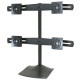 Ergotron DS100 Quad-Monitor Desk Stand - Up to 124lb - Up to 24" Flat Panel Display - Black - TAA Compliance 33-324-200