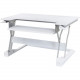 Ergotron Workfit-T, Sit-Stand Desktop Workstation (White) - Rectangle Top - 35" Table Top Width x 23" Table Top Depth 33-397-062