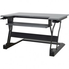 Ergotron Workfit-T, Sit-Stand Desktop Workstation (Black) - Rectangle Top - 35" Table Top Width x 23" Table Top Depth x 35" Width x 25" Depth - Black 33-397-085