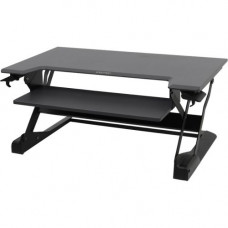 Ergotron WorkFit-TL, Sit-Stand Desktop Workstation (black) - Rectangle Top - 37.50" Table Top Width x 25" Table Top Depth - Black 33-406-085