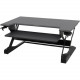 Ergotron WorkFit-TL, Sit-Stand Desktop Workstation (black) - Rectangle Top - 37.50" Table Top Width x 25" Table Top Depth - Black 33-406-085
