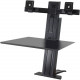 Ergotron WorkFit Desk Mount for Monitor, Keyboard - 24" Screen Support - 25 lb Load Capacity - Black 33-407-085