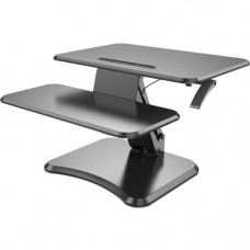 Compulocks Brands Inc. MacLocks Ysit - Sit-Stand Ergonomic Adjustable WorkStation - 16" Height - Desktop - Medium Density Fiberboard (MDF), Metal - Black - TAA Compliance 330SITSTND